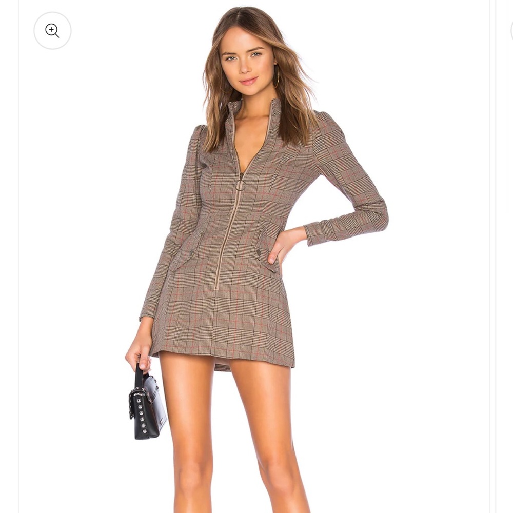 Tularosa Noah Plaid mini dress
